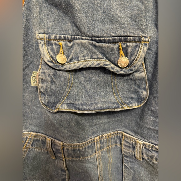 Denim Overalls Jumpsuit - Blue Washed - Picture 2 of 3